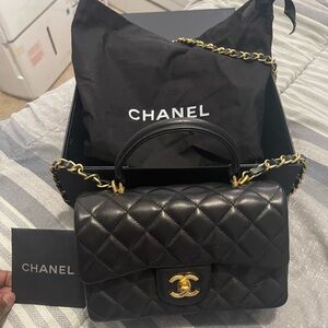 Chanel Mini Classic Flap Lambskin with Top Handle